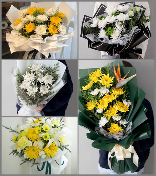 广东清远市清城区凤城街道田龙村白事花束代送